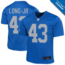 Youth Detroit Lions Blue Alternate #43 David Long Jr Game Jersey Youth Detroit Lions Blue Alternate #43 David Long Jr Game Jersey